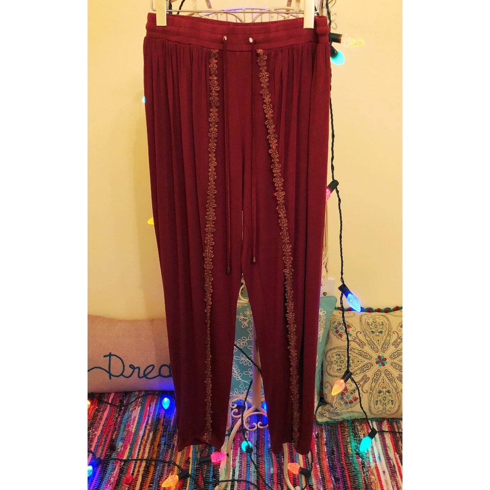 Soft Flower Harem Pants